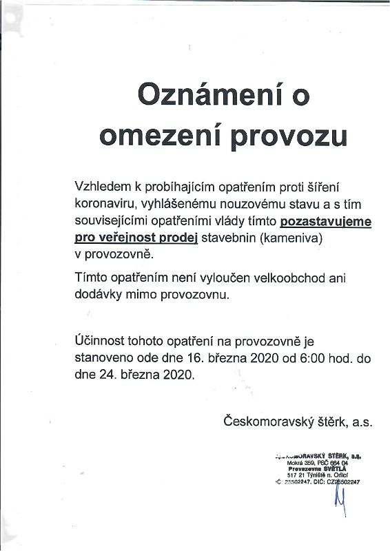 PiskovnaSvetla_OznameniOPozastaveniProdeje032020.png